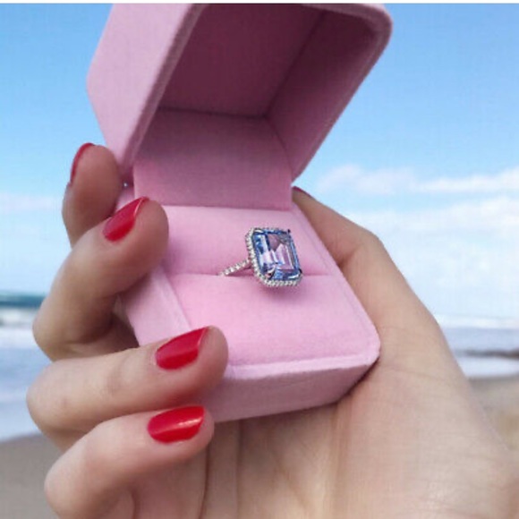 NWT 925 STERLING SILVER DIAMOND RING - Picture 2 of 9